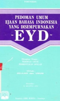 Image of Pedoman umum ejaan bahasa Indonesia yang disempurnakan