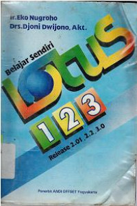 Image of BELAJAR SENDIRI LOTUS 1-2-3 RELEASE 2.01, 2.2, 3.00