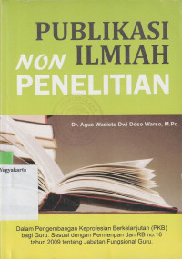 Image of PUBLIKASI ILMIAH NON PENELITIAN