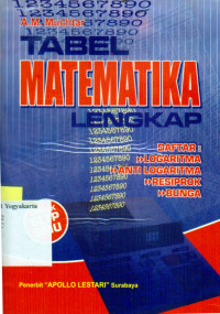 Image of TABEL MATEMATIKA LENGKAP UNTUK SLTP SMU