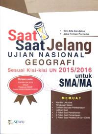 Image of SAAT-SAAT JELANG UJIAN NASIONAL GEOGRAFI SMA/MA 2015/2016