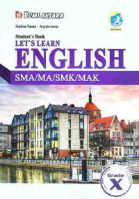 Image of STUDENT'S BOOK LET'S LEARN ENGLISH SMA/MA/SMK/MAK GRADE X
