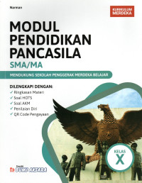 Image of MODUL PENDIDIKAN PANCASILA SMA/MA KELAS X KURIKULUM MERDEKA