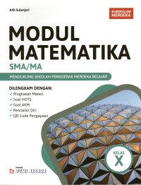 Image of MODUL MATEMATIKA SMA/MA KELAS X : KURIKULUM MERDEKA