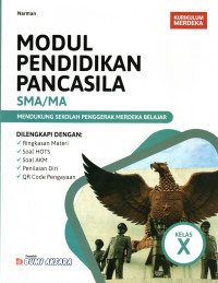 Image of MODUL PENDIDIKAN PANCASILA SMA/MA KELAS X : KURIKULUM MERDEKA