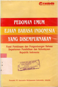 Image of Pedoman umum ejaan Bahasa Indonesia yang disempurnakan