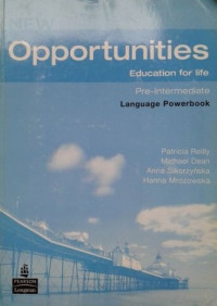 Image of NEW OPPORTUNITIES : EDUCATION FOR LIFE : PRE INTERMEDIATE : LANGUAGE POWERBOOK