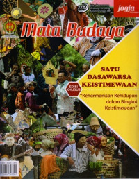 Image of MATA BUDAYA : MAJALAH KEBUDAYAAN UNTUK UMUM